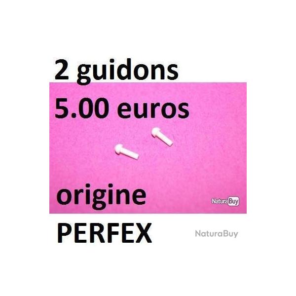 2 guidons plastiques blancs fusil PERFEX MANUFRANCE - VENDU PAR JEPERCUTE (SZA704)