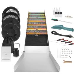 Kit d'Orpaillage Portable 23 Pi&egrave;ces Rampe d'Orpaillage 127 cm en Aluminium