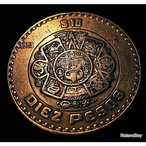 Mexico piece de 10 pesos bi m�tal 1999 ttb