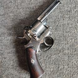 Gros r&eacute;volver 6 coups Li&eacute;gois 9mm &agrave; broche type Lefaucheux en parfait &eacute;tat de fonctionnement