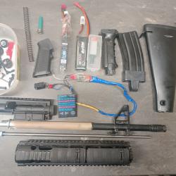 Lot de pi&egrave;ces airsoft