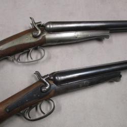 Lot de 2 Fusils HUSQVARNA mod&egrave;le 1877, Cal 12, &agrave; 1 euro sans prix de r&eacute;serve!!!