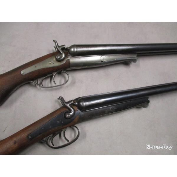 Lot de 2 Fusils HUSQVARNA mod�le 1877, Cal 12, � 1 euro sans prix de r�serve!!!