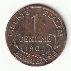 Monnaie  France 1 centime Daniel-Dupuis 1904