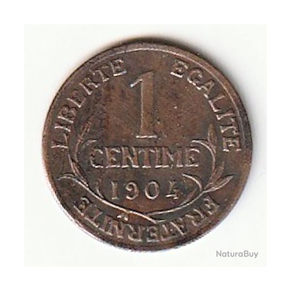 Monnaie  France 1 centime Daniel-Dupuis 1904