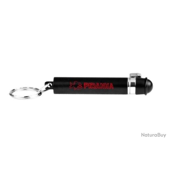 Porte-cl�s lacrymog�ne de d�fense au poivre Piranha Noir