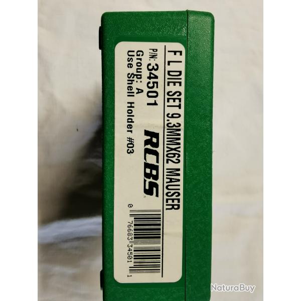 jeu outils RCBS 9.3 x 62