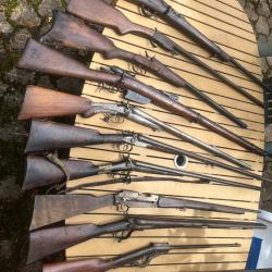 Lot armes cat D pour restauration