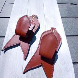 Supports muraux (1 paire) cuir renfort acier en structure