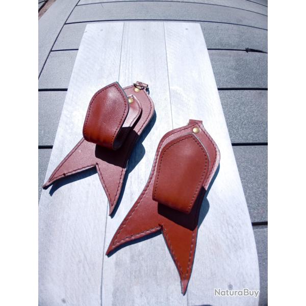 Supports muraux (1 paire) cuir renfort acier en structure