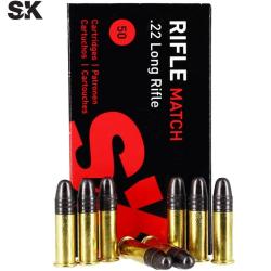 MUNITIONS SK Rifle Match - 22LR 40gr x50