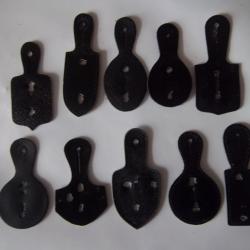 lot 10 cuirs noir insigne militaire