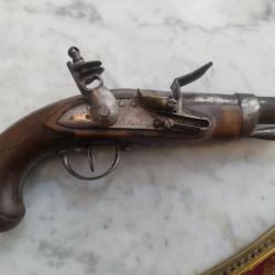 Pistolet silex manufacture royale de Maubeuge