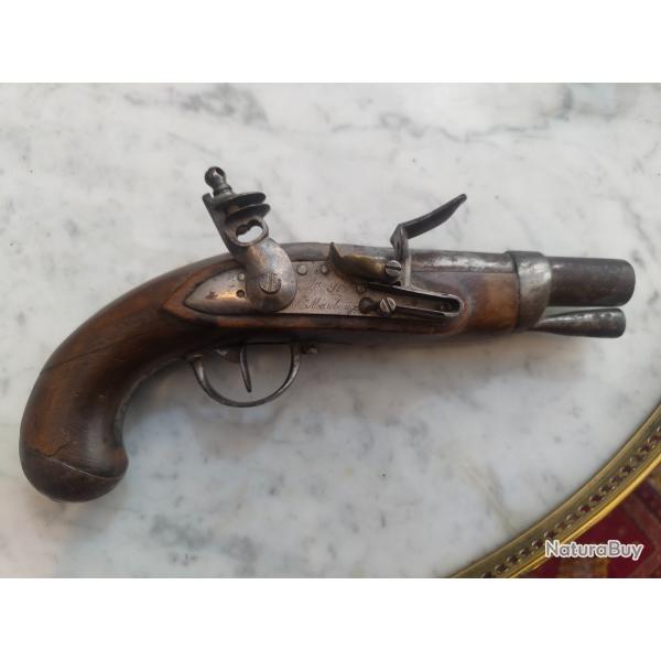 Pistolet silex manufacture royale de Maubeuge