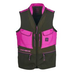 GILET POUR FEMME UNIVERS ALPI 4-WAY STRECH VERT/FUCHSIA