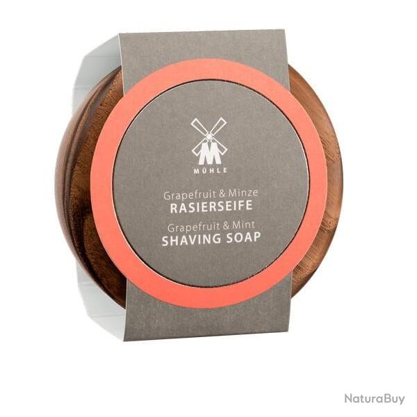 Bol bois et savon � raser Muhle Pamplemousse/menthe
