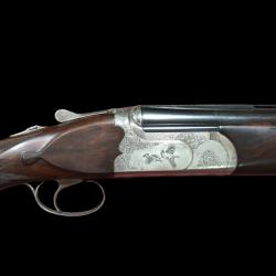 Magnifique Fusil superpos&eacute; Demas calibre 12/70