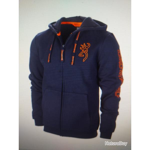 Browning sweatshirt Snapshot zip blue