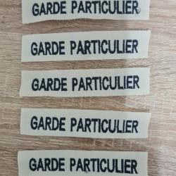 bande fonction garde particulier
