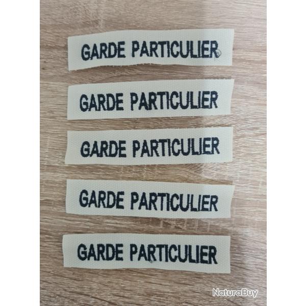 bande fonction garde particulier