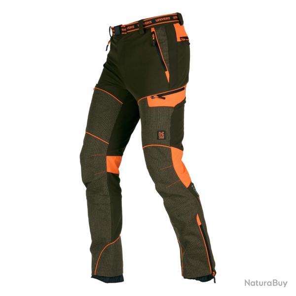 PANTALON UNIVERS KEVLAR SUPER VERT/ORANGE
