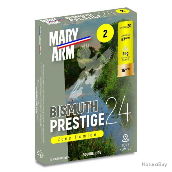 CARTOUCHE DE CHASSE MARY ARM PRESTIGE BISMUTH 24 BJ - CALIBRE 20 8