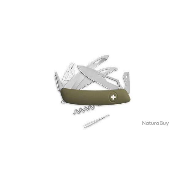 Couteau Suisse Swiza SH09 Hunter et scie - Tire-Tique Allmatt - olive