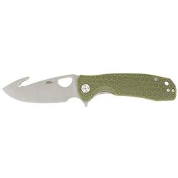 Couteau Honey Badger Large Hook Vert