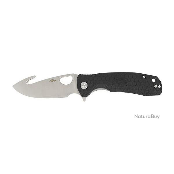 Couteau Honey Badger Large Hook Noir
