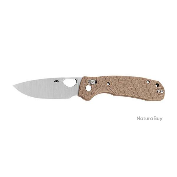 Couteau Honey Badger Small Crossbolt Tan