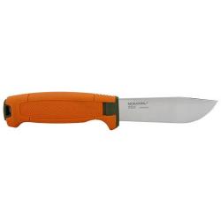 Couteau Morakniv Amberg Fullflat Hunting (S) Inox - Olive Green/Burnt Orange
