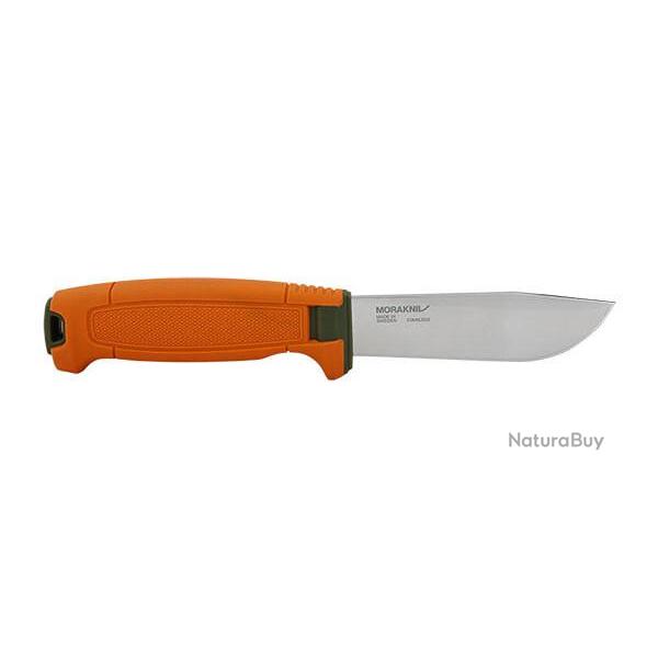 Couteau Morakniv Amberg Fullflat Hunting (S) Inox - Olive Green/Burnt Orange