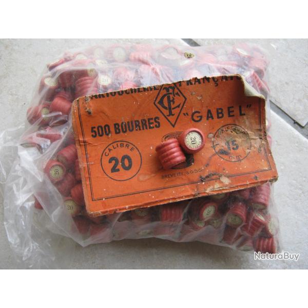 LOT DE BOURRES GABEL CAL 20