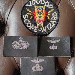 Patches usaf p&eacute;riode 50-70, lot non dissociable