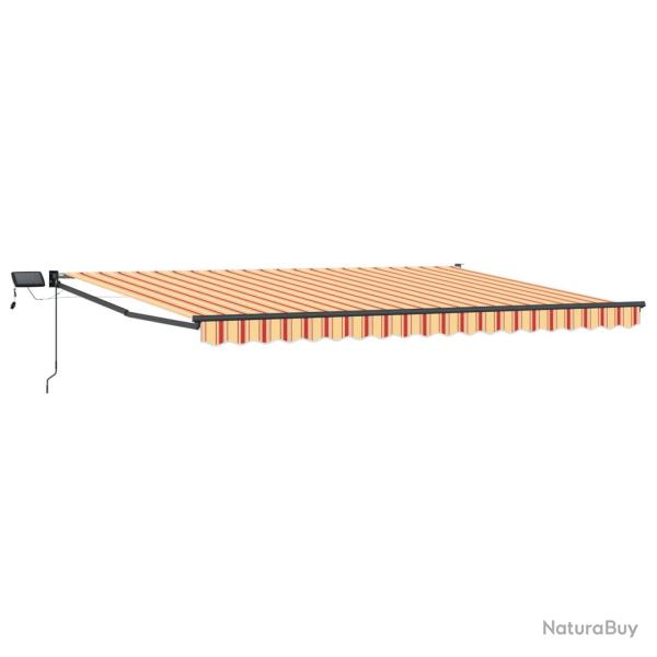 Store r�tractable manuel avec LEDs Multicolore 5 x 3 m