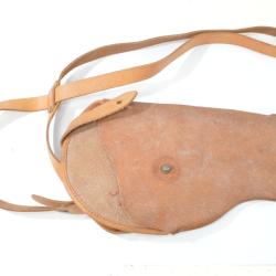 Etui holster cuir pour pistolet mitrailleur Tch&egrave;que SKORPION VZ61 VZ CZECH