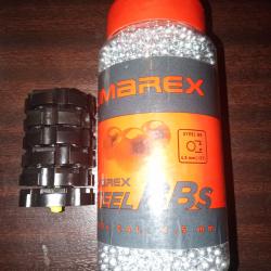 6 Barrilets Crosman Vigilante/357 BB'S et 5000 billes 4.5 mm Umarex neuves