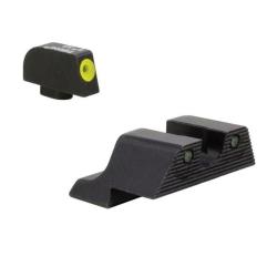 Hausse + guidon TRIJICON HD XR Vert/Jaune pour GLOCK 42, 43, 43X, 43E et 48 (sauf MOS)
