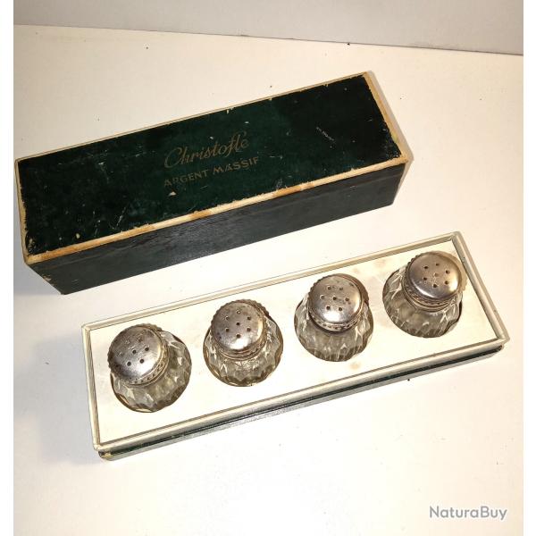 ensemble sali�re Christofle argent massif