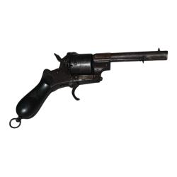Revolver Lefaucheux 9 mm &agrave; broche - Gros mod&egrave;le XIXe si&egrave;cle avant 1877