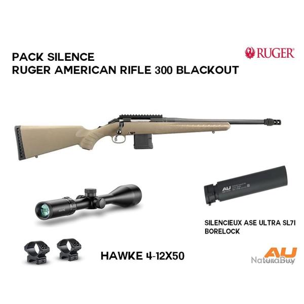 Pack silence RUGER American rifle 300 Blackout Montage m�dium