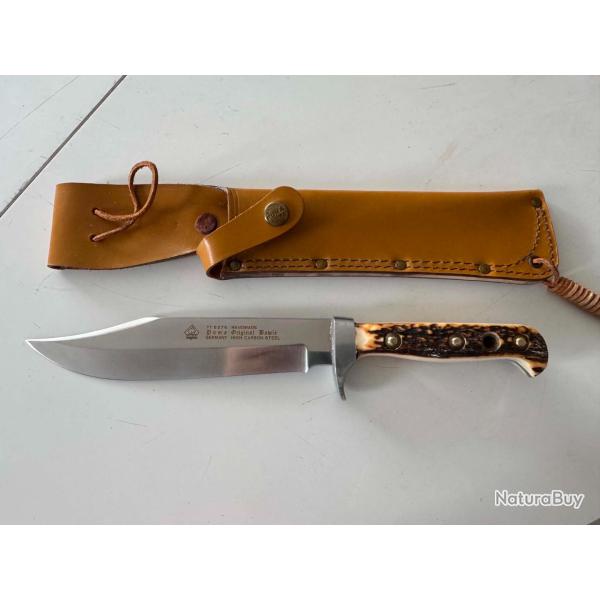Couteau Puma Original Bowie 11 6376 High Carbon Style Germany avec fourreau cuir