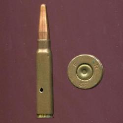 7.65 x 53 Mauser Belge - RARE propulsive DBT - balle tronconique en cuivre  - neutralis&eacute;e