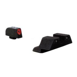 Hausse + guidon TRIJICON HD Vert/Orange pour GLOCK 17, 17L, 19, 22, 23, 24, 25, 26, 27, 28, 31, etc.