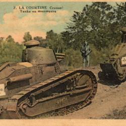 Carte Postale Ancienne - Chars d'Assaut en Manoeuvre - N&deg;8581