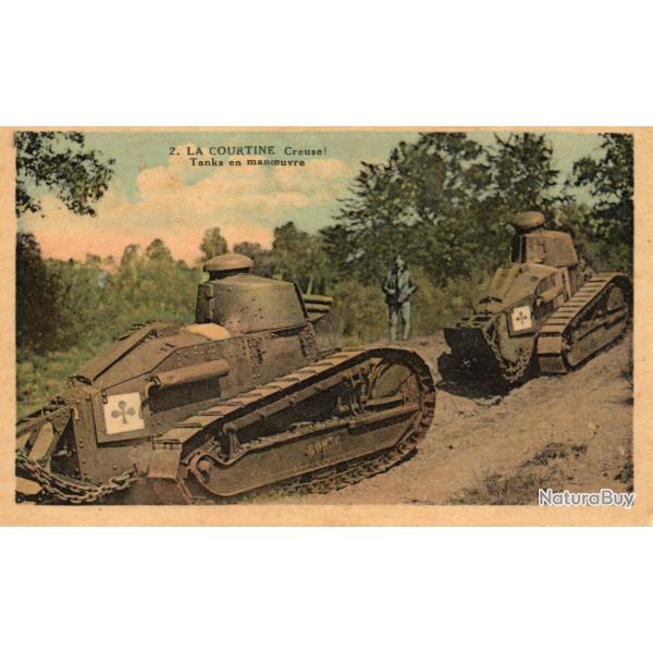 Carte Postale Ancienne - Chars d'Assaut en Manoeuvre - N�8581