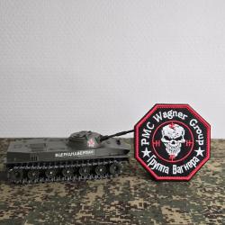 Patch brod&eacute; octogonal style pmc Wagner russe tactical crane airsoft