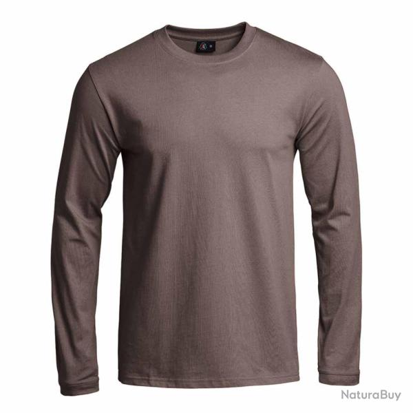 Tee shirt Strong Manches Longues Brun Terre De France