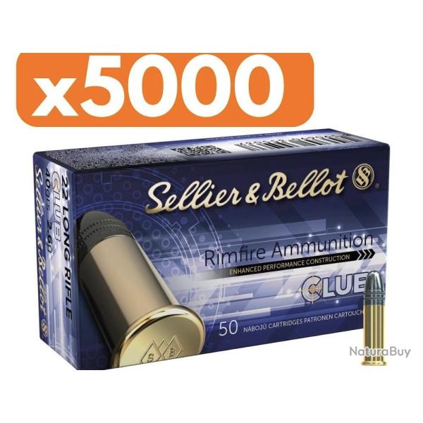 5 000 MUNITIONS SELLIER & BELLOT cal 22lr CLUB