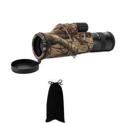 Monoculaire 6-16x50 HD Zoom &Eacute;tanche Compatible Tr&eacute;pied Observation Chasse Randonn&eacute;e Nature Camo